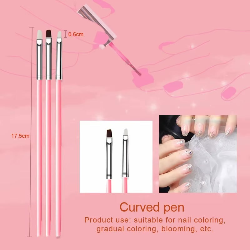 Set Pinceaux Nail Art Professionnel — 15 Pièces 🖌️