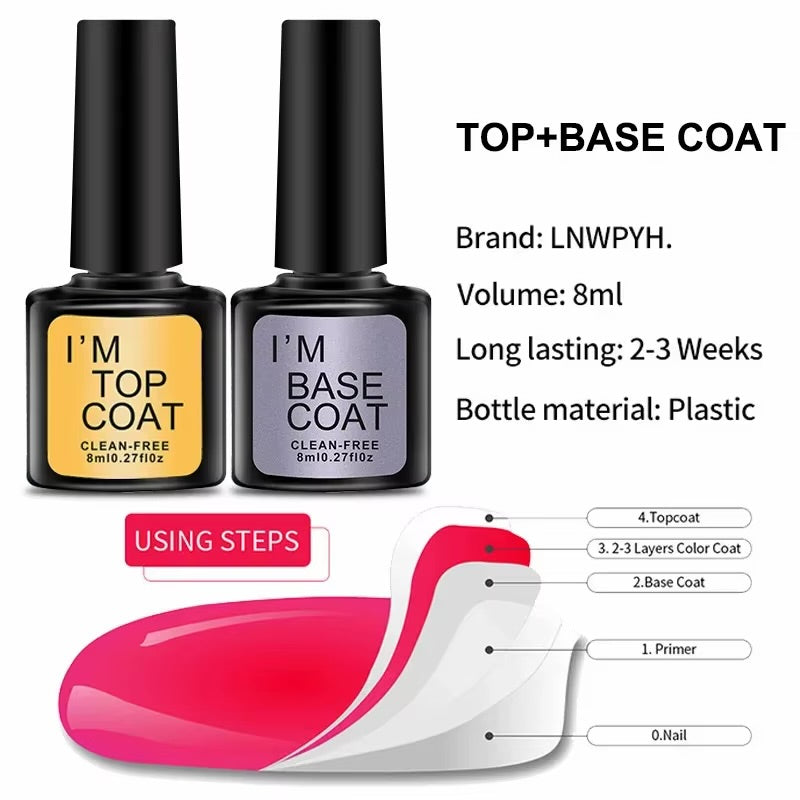Kit Manucure Gel Professionnel — Lampe UV + 10 Couleurs + Accessoires 💅