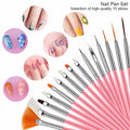 Set Pinceaux Nail Art Professionnel — 15 Pièces 🖌️